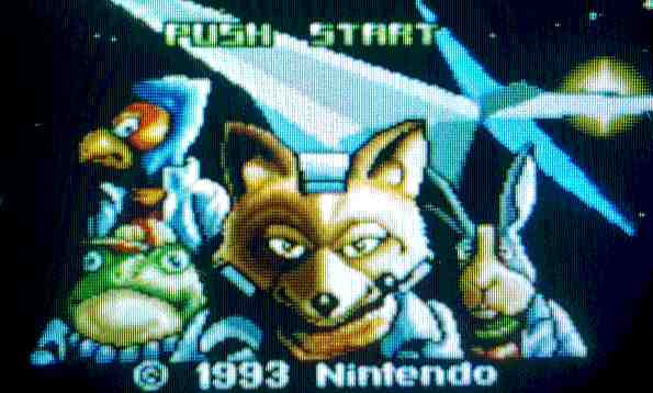 Star Fox on a Toshiba CRT