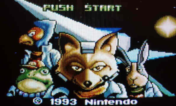 Star Fox on a Sony Trinitron